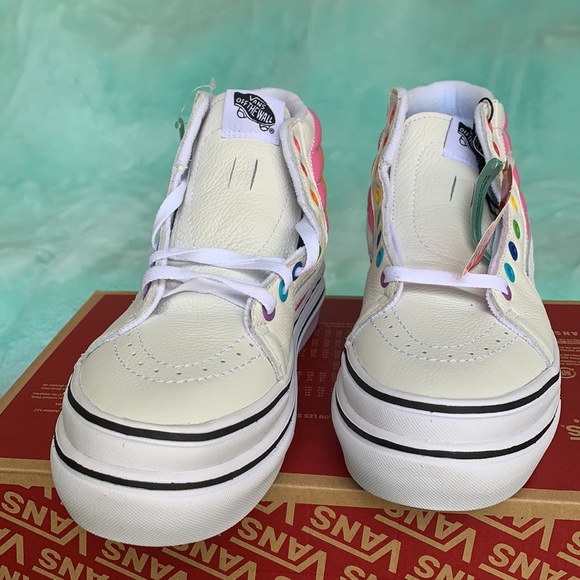 VANS SUPER COMFYCUSH S FLOUR SHOP RAINBOW/TRWHT WM - Picture 8 of 16